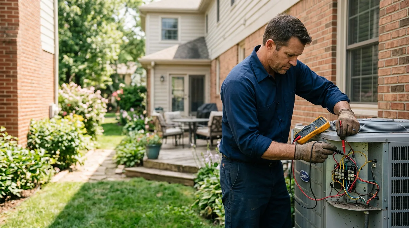 HVAC technician working near Madison, NE